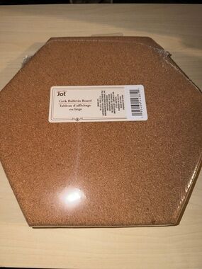 Jot Hexagon Cork Bulletin Board - Natural Cork